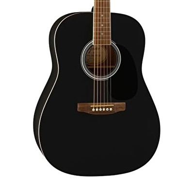 Fender FA-25 Dreadnought Ceviz Klavye Siyah Akustik Gitar